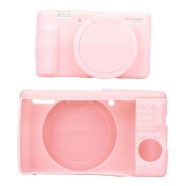 Imagem de lasuroa Estojo para Câmara Sony ZV-1, Capa Protetora Macia em Silicone com Protetor de Ecrã Antirriscos Ajuste Fino Capa para Câmara Digital (Rosa)