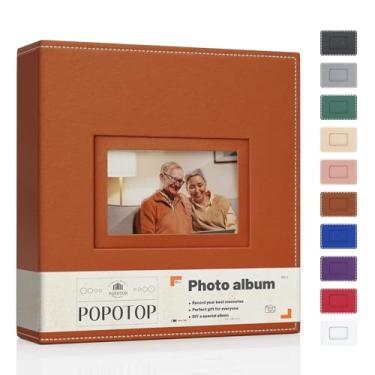 Imagem de popotop Álbum De Fotos 4X6 Com 300 Bolsos E Capa Dura Couro, Livro Pequeno 50 Páginas Para Família, Viagens, Casamento, Presentes Bebês