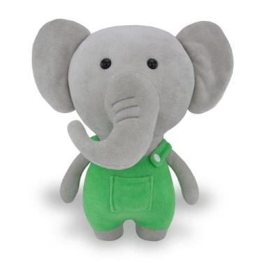 Imagem de Elefante de Pelúcia Bebê Infantil 30cm Safari Floresta Bosque - Toybri