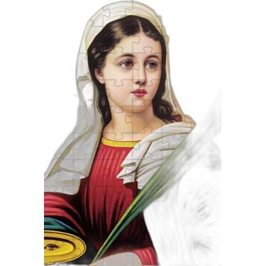 Imagem de Quebra-Cabeça Religiosos Olhos E Visão Santa Luzia Em 60 - Coleção Tea