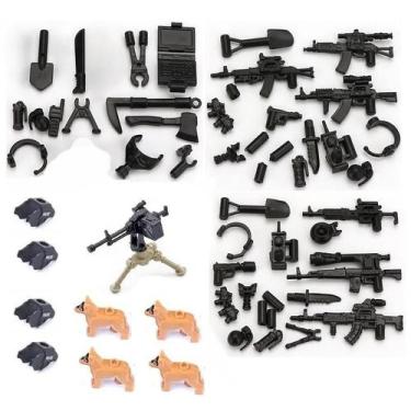Imagem de Conjunto De Armas Militares Mini Figuras De Ação Blocos De Construção 