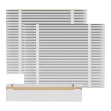 Imagem de Filtro de forno de substituição 201 MERV-13 compatível com purificadores de ar para casa inteira Aprilaire 2200, 2250 ou Space-Gard 2200 e Lennox X0445, filtro de ar de 50 x 65 x 15 cm, pacote com 3