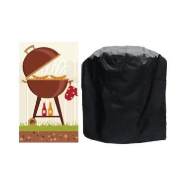 Imagem de Capa Preta Impermeável Para Churrasco, Para Grelha Externa, Gás, Carvã