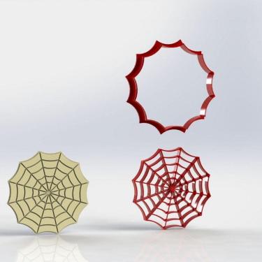 Imagem de Cortador Homem Aranha Teia Modular Tamanho 5cm