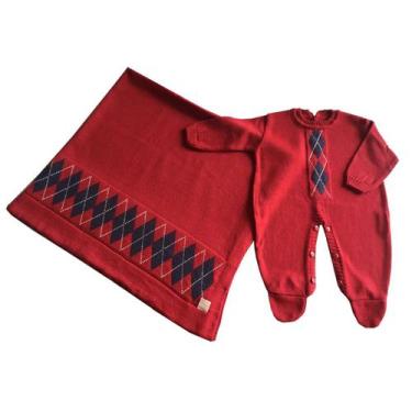 Imagem de Saída Maternidade Escocês - Kowak, Vermelho