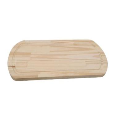 Imagem de Tábua Oval com Canaleta 23 x 45 cm - Mad Lar