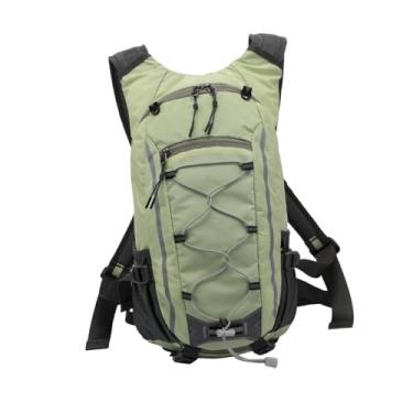 Imagem de YIJU Mochila de ciclismo para acampamento 13L, mochila de poliéster resistente à água, 9,4 x 5 x 17 polegadas, leve, respirável e multiuso, Luz Verde