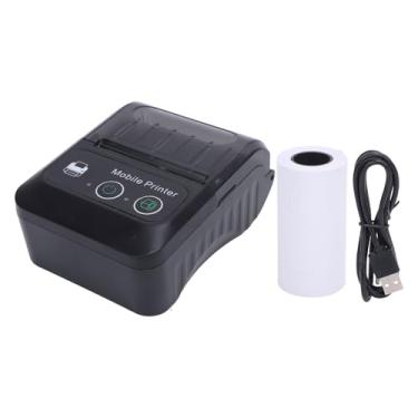 Imagem de Heayzoki Impressora Portátil Sem Tinta para Viagem, Impressora Térmica Sem Fio de 58 Mm Com Modos USB e Bluetooth, Resolução de 203dpi 50 a 80mm/s de Velocidade para Escritório, Carro,