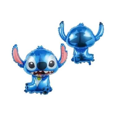 Imagem de Balão De Alumínio Baby Stitch Angel Da Disney, Decoração De Aniversári