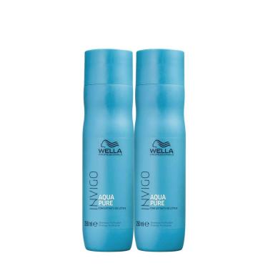 Imagem de Kit Wella Professionals Invigo Balance Aqua Pure - Shampoo Antirresiduos 250ml (2 Unidades)