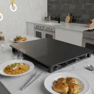 Imagem de Tampa para Cooktop 5 Bocas 86 x 51 cm Tramontina Madeira MDF Laqueado 