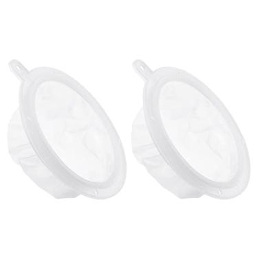 Imagem de Filtro de alimentos OD de 13,7 cm, pacote com 2, filtros de malha de cozinha de 100 malhas, peneira de malha fina para suco, café, filtragem de leite de soja, branco