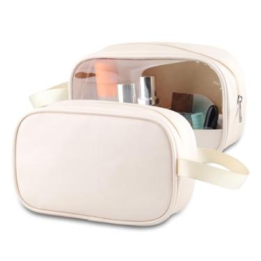 Imagem de MNIGIU Presente de jogador Mahjong Posso usar um par boa sorte bolsa de maquiagem transparente jogo de tabuleiro presente jogo de tabuleiro saco cosmético, Bolsa de maquiagem transparente I Use A In A