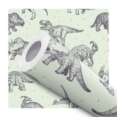 Imagem de Papel De Parede Adesivo Dinossauros Quarto De Menino 2.5m - DELIQUADRO