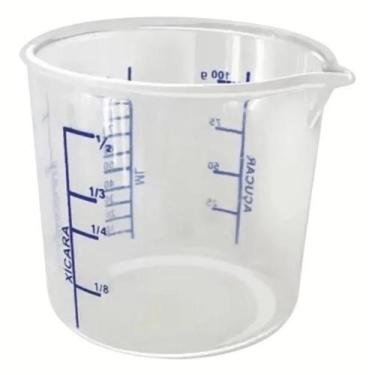 Imagem de Copo de Medidas Graduado 100ml Com Bico Dosador Multiuso - INJETEMP, T