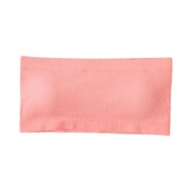Imagem de Sutiã Bandeau Sem Alças E Sem Costura M-XL, Top Cropped Sem Arame Com 