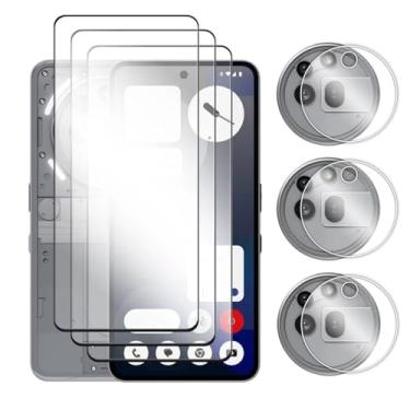 Imagem de Para Nothing Phone 1 2 3 2a 3a Pro 5G, vidro temperado 6in1 2.5D cola com cobertura completa protetor de tela