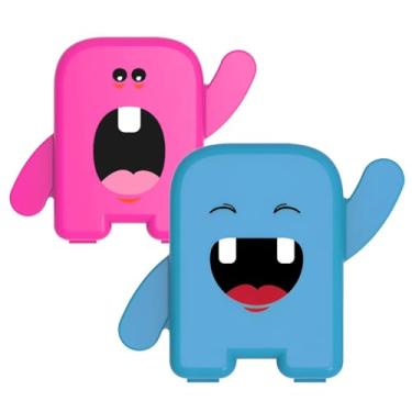 Imagem de Kit Estojo Caixinha Porta Dentes de Leite Angie com 2 unidades, 1 Azul e 1 Rosa