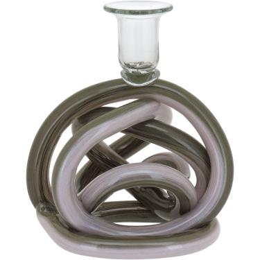 Imagem de Castiçal Vidro 16x14x14cm Verde