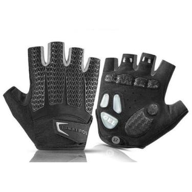 Imagem de Luva Meio Dedo Elástica - Rockbros - G - Cinza