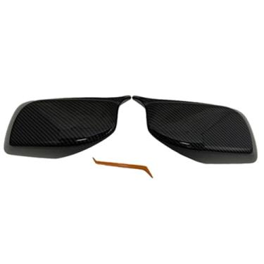 Imagem de Capa de espelho de asa de carro, para E60 E61 E63 E64 Série 5 2004-2008 Fibra de Carbono Retrovisor de Carro Retrovisor de Porta Espelho Lateral Capa Capa de Proteção