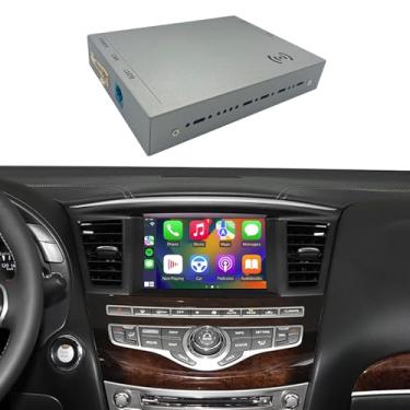 Imagem de CARAMCO Módulo automotivo sem fio CarPlay e Android compatível com Infiniti JX35 M25 M35 M37 M56 Q70 QX56 QX60 QX80 Nissan Armada Quest, deve verificar fotos de compatibilidade — Não peça errado