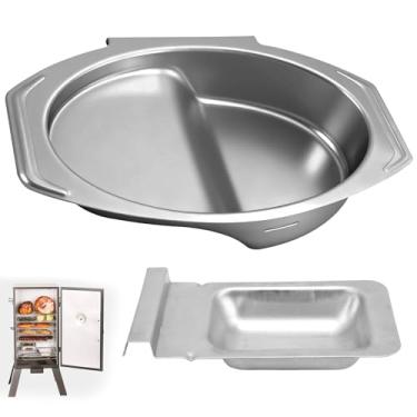 Imagem de 9007170040 bandeja de água e 9007140023 peças de substituição de bandeja de lascas de madeira compatíveis com defumador elétrico digital de 76.2 cm 101.6 cm MB20071117 MB20072918