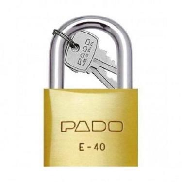 Imagem de Cadeado Pado Lt-40 Latão Maciço Haste Aço Cementado Blister