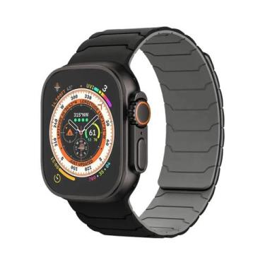 Imagem de Pulseira Magnética De Silicone Para Apple Watch Ultra 2 Série 10 SE 9 