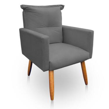 Imagem de Poltrona Decorativa Duda para Sala e Quarto Suede - LH Decor - Los Her