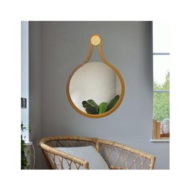 Imagem de Espelho Emoldurado Mali 75x53cm Redondo