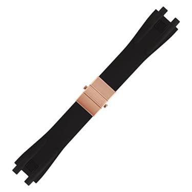 Imagem de SAAWEE Pulseira de borracha de silicone para Ulysse Nardin, esportes ao ar livre, impermeável, pulseira de substituição, acessórios de relógio peças (7)