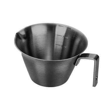 Imagem de Xícaras de café expresso de aço inoxidável de 100 ml com alça em forma de V, xícara de café expresso com balança (1, xícara de café Blackespresso)