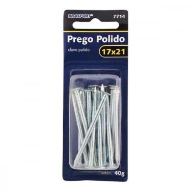 Imagem de Cartela Prego Aco Polido Brasfort Com Cabeca 17X21 (3,00X48mm) (3,00X4