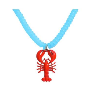 Imagem de Colar De Caranguejo Com Contas De Esmalte Vermelho, Joia De Moda Boêmi