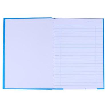 Imagem de Caderno Jandaia Brochura Capa Dura 1/4 Azul 96 Folhas, UNICA