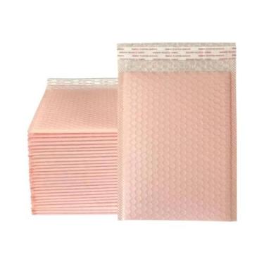 Imagem de Envelopes Bolha Autoadesivos Rosa 100 Unidades Para Livros, Revistas E
