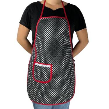 Imagem de Avental Plastificado Impermeável Cozinha Salão Artesanato Jardinagem E