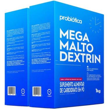 Imagem de 2 Mega Malto Dextrin Suplemento Em Pó Caixa 1kg Guaraná Açaí - Probiot