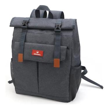 Imagem de Mochila Cooler Houston Termica Cinza 24 Litros 43x31x18cm Cinza