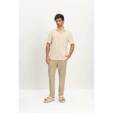 Imagem de Camisa masculina em linho Essendi -Natural-Masculino