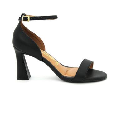 Imagem de Sandália Vizzano Original Salto Fino Alto Moda Feminino 116, 36, Preto