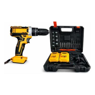 Imagem de Parafusadeira 48V Sem Fio com Kit Profissional 2 Baterias e Acessórios
