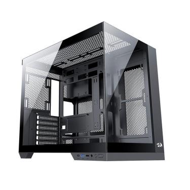 Imagem de Gabinete Gamer Redragon Wideload Pro, Mid Tower, ATX, Lateral em Vidro Temperado, - CA-604B-PRO-Unissex