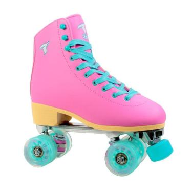 Imagem de Patins Quad Retrô Traxart Foxxy – Base Alumínio, Rolamento ABEC9, Freios Reguláveis – A...