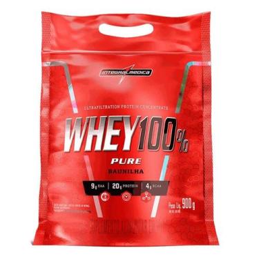 Imagem de Whey Protein 100% Pure Integralmédica Concentrado Baunilha Refil 900g 