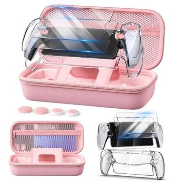 Imagem de Kit de Acessórios Auarte 12 em 1 para PS Portal Rosa
