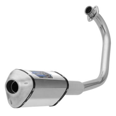 Imagem de Escapamento Pro Tork Mini 3 Titan Ks 125 Fan 2000 À 2008 Curva Cromada