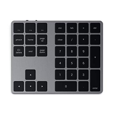 Imagem de Satechi Teclado Numérico Estendido Bluetooth - Teclado numérico fino recarregável de 34 teclas - Para M2/M1 MacBook Pro/Air, M2/M1 iPad Pro/Air, M2 Mac Mini, iMac M1 (Cinza Espacial)