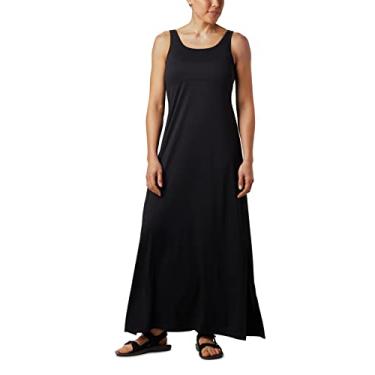 Imagem de Columbia Vestido longo feminino para freezer, proteção solar UV, tecido absorvente de umidade preto